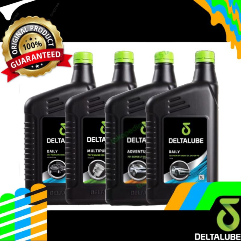 Original 100% Deltalube MOBIL Bensin & Diesel, Daily 15w-40/Daily 10w-40/Adventure 20w-50/ Multipurp