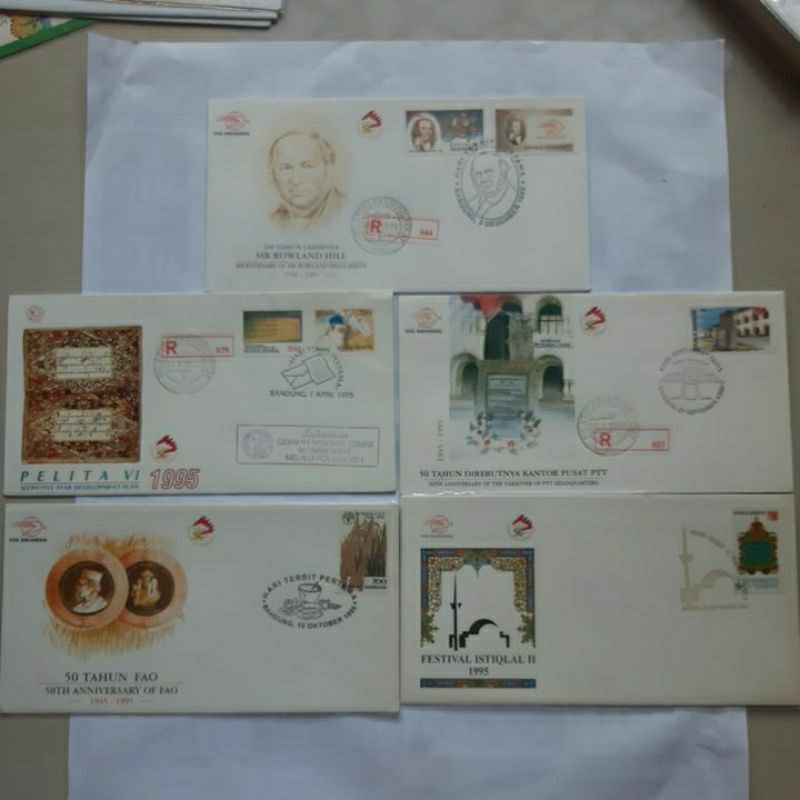 

Perangko SHP Indonesia tahun 1995 set 5 sampul prangko