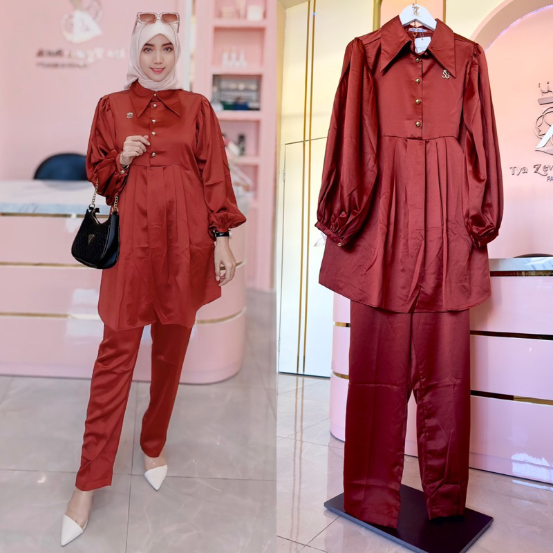 ONESET TUNIK ORANGE BATA SHELLASAUKIA