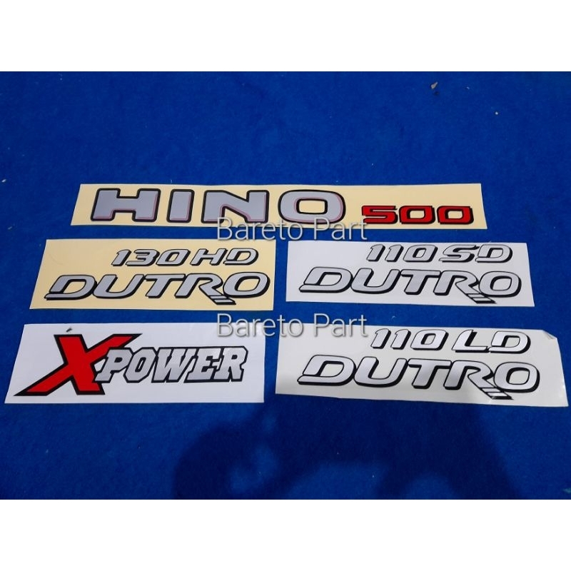 Sticker stiker hino 500 / dutro130md dutro130hd dutro110ld / dutro110sd / x power