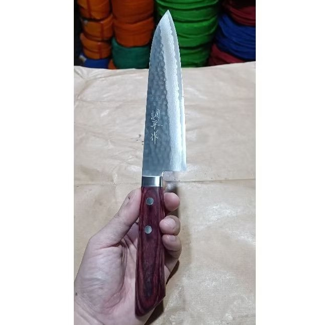 pisau Dapur Stainless Steel Jepang 7" VG 10. Made in Japan.