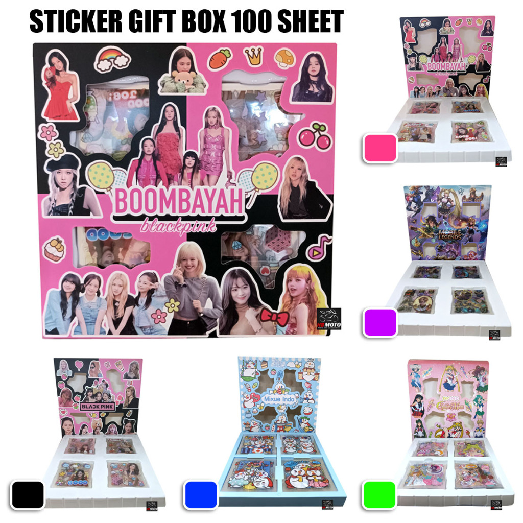 

100 pcs stiker Momo tempel mainan kado anak cewek Girlband/Sticker MOMO Sticker isi 100Pcs