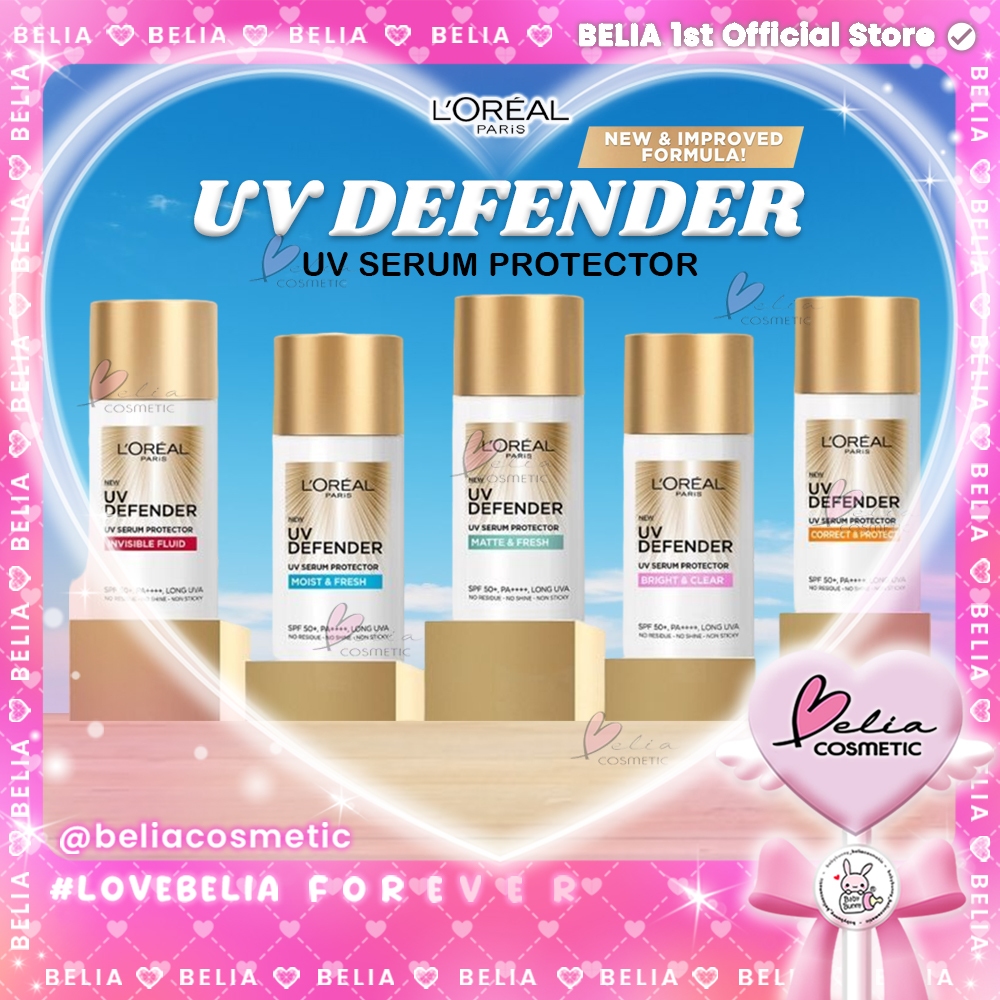❤ BELIA ❤ L'Oreal UV Defender Protector SPF 50 Sunscreen loreal Sunblock Sun-Repair Invisible Serum