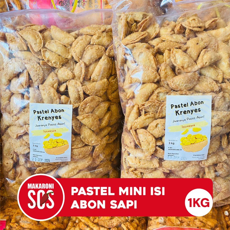 

Pastel Abon | 1KG | Pastel Kering Isi Abon Sapi Pastel Renyah Pastel Abon Premium Snack Enak