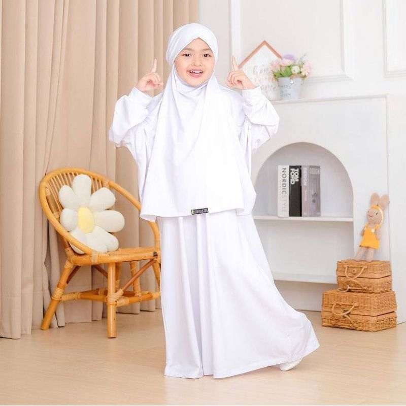 SET GAMIS ANAK PEREMPUAN FRENCH KHIMAR AISYAH ANAK PREMIUM