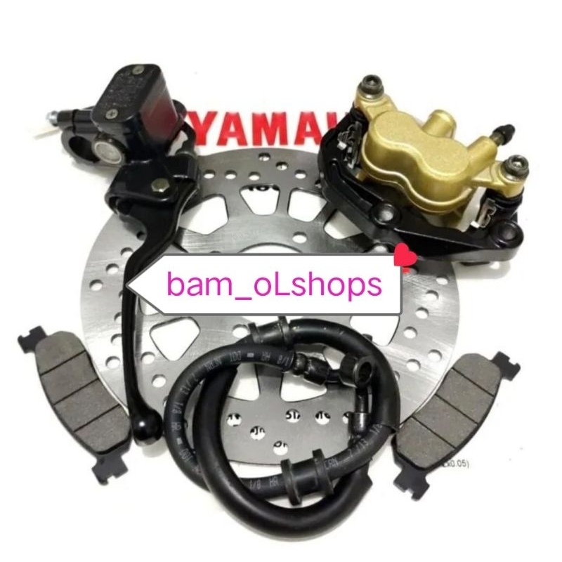 paketan fullset selang rem+piringan cakram+master rem+kaliper depan yamaha jupiter z burhan, Jupiter