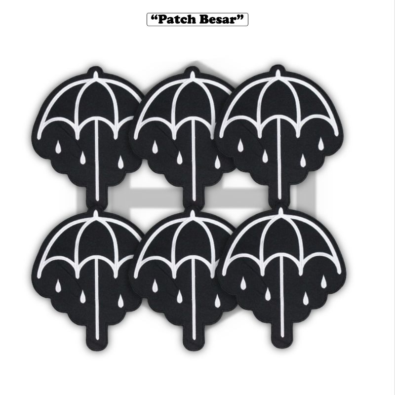 Back Patch Bordir BMTH Emblem Punggung Aksesoris Patch Bordir Jahit Punggung