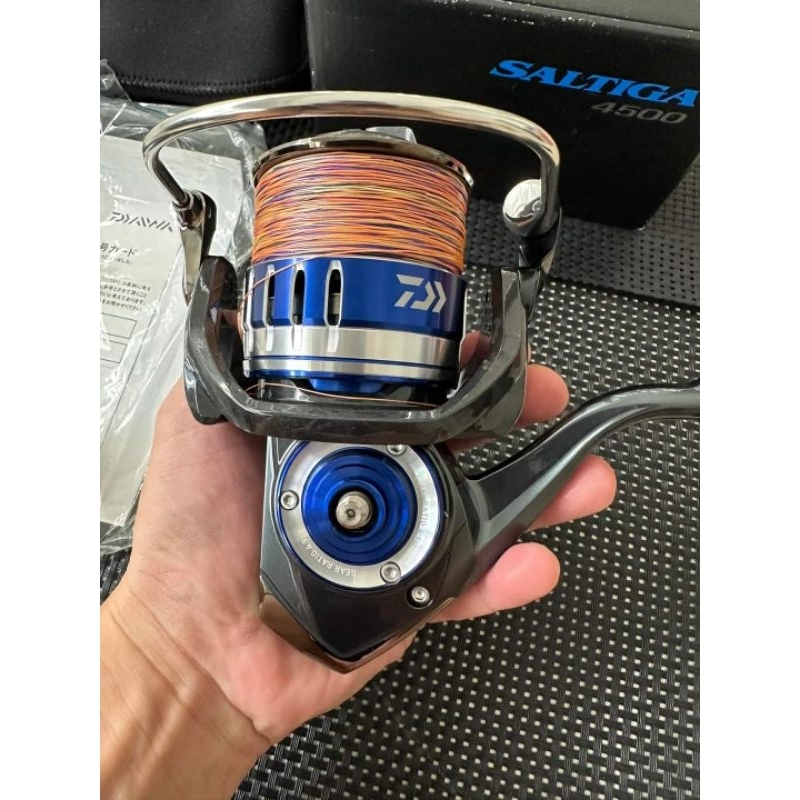 Daiwa 2015 Saltiga 4500 Second Super LIKE NEW Kondisi Seperti Baru With Livre Knob & FULL PE