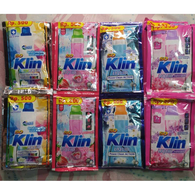 soklin liquid 500an | soklin cair renteng/sachet