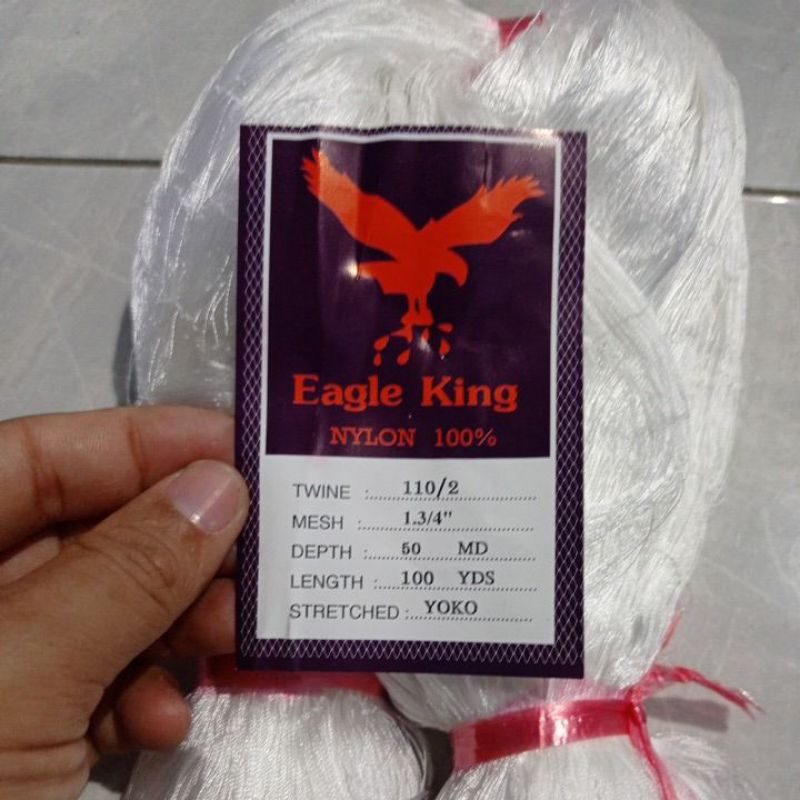 Jaring ikan nilon import 1¾ inchi D2 50md/100yds Yoko pukat ikan jaring ikan kecil