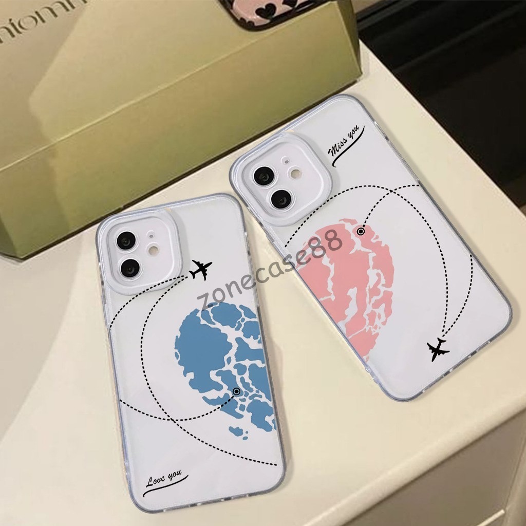 #ZC01 Iphone 11 - Case Bening Protect - Case Kekinian - Case Fashion couple love (type lain tulis di