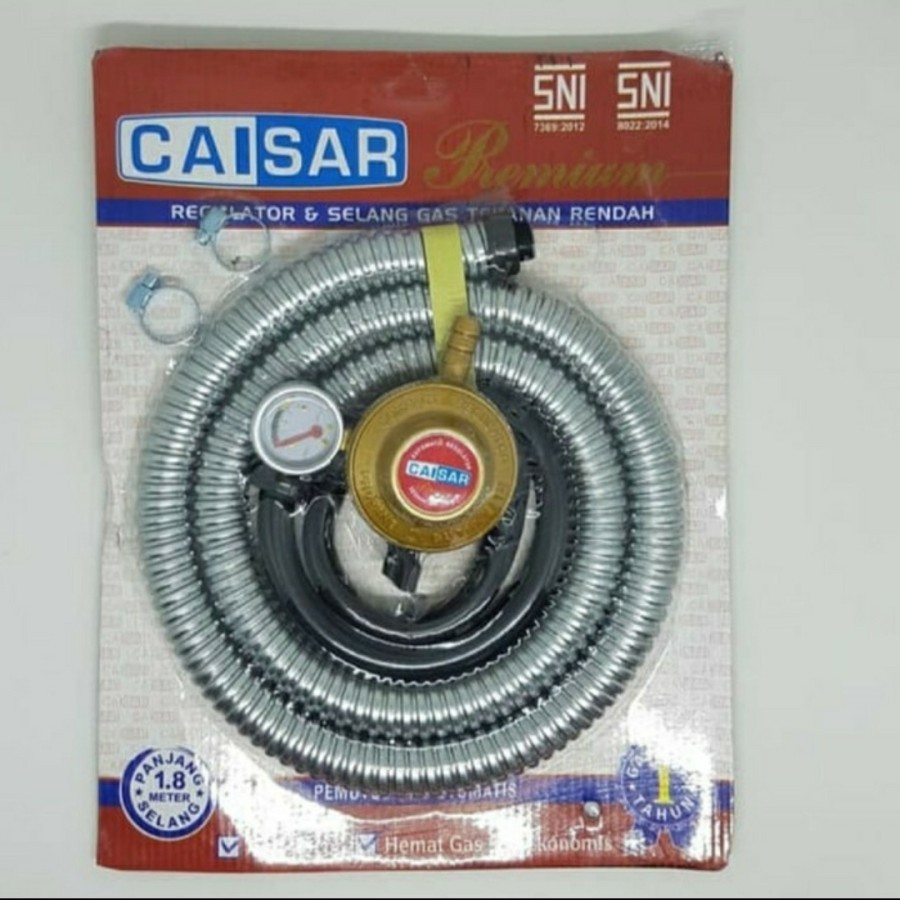 Selang Regulator Gas Paket Selang LPG Paket Caisar Premium + Meteran