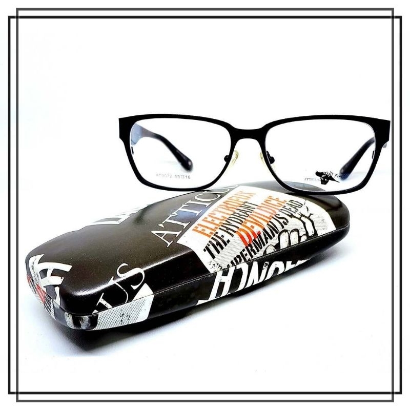 FRAME KACAMATA ATTICUS AT 9072 Model Keren Elegan Kualitas Premium ORIGINAL BRANDED