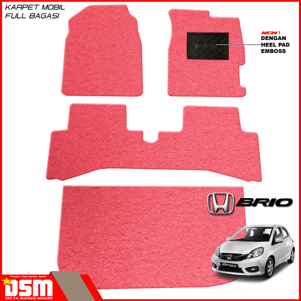 Karpet Mobil Honda Brio - Full Bagasi / Karpet Mie Brio / Karpet Coilmat Brio / DSM