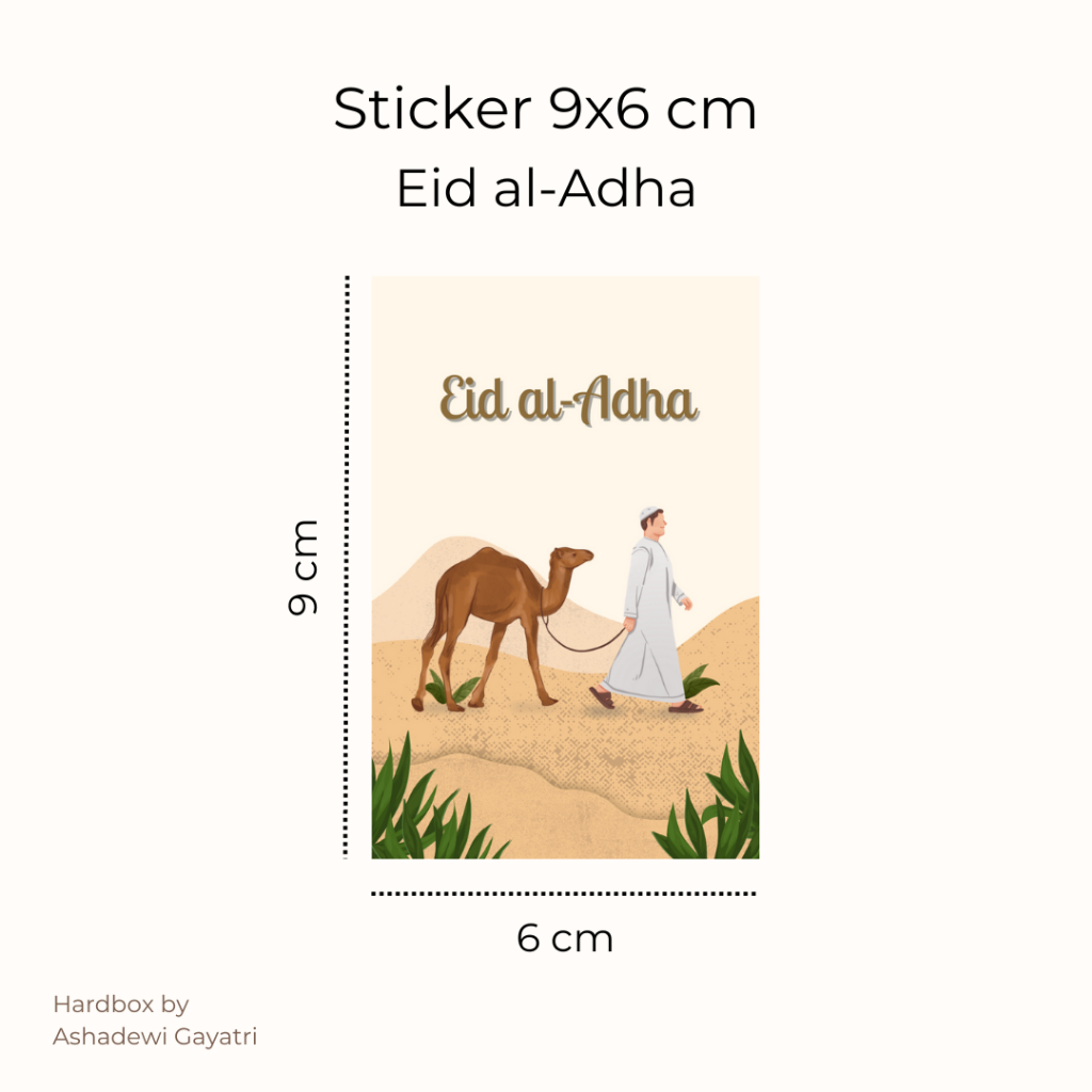 

STICKER IDUL ADHA 9x6 cm - Eid Al-Adha - Sticker Seal / Sticker Cromo / Sticker Ucapan
