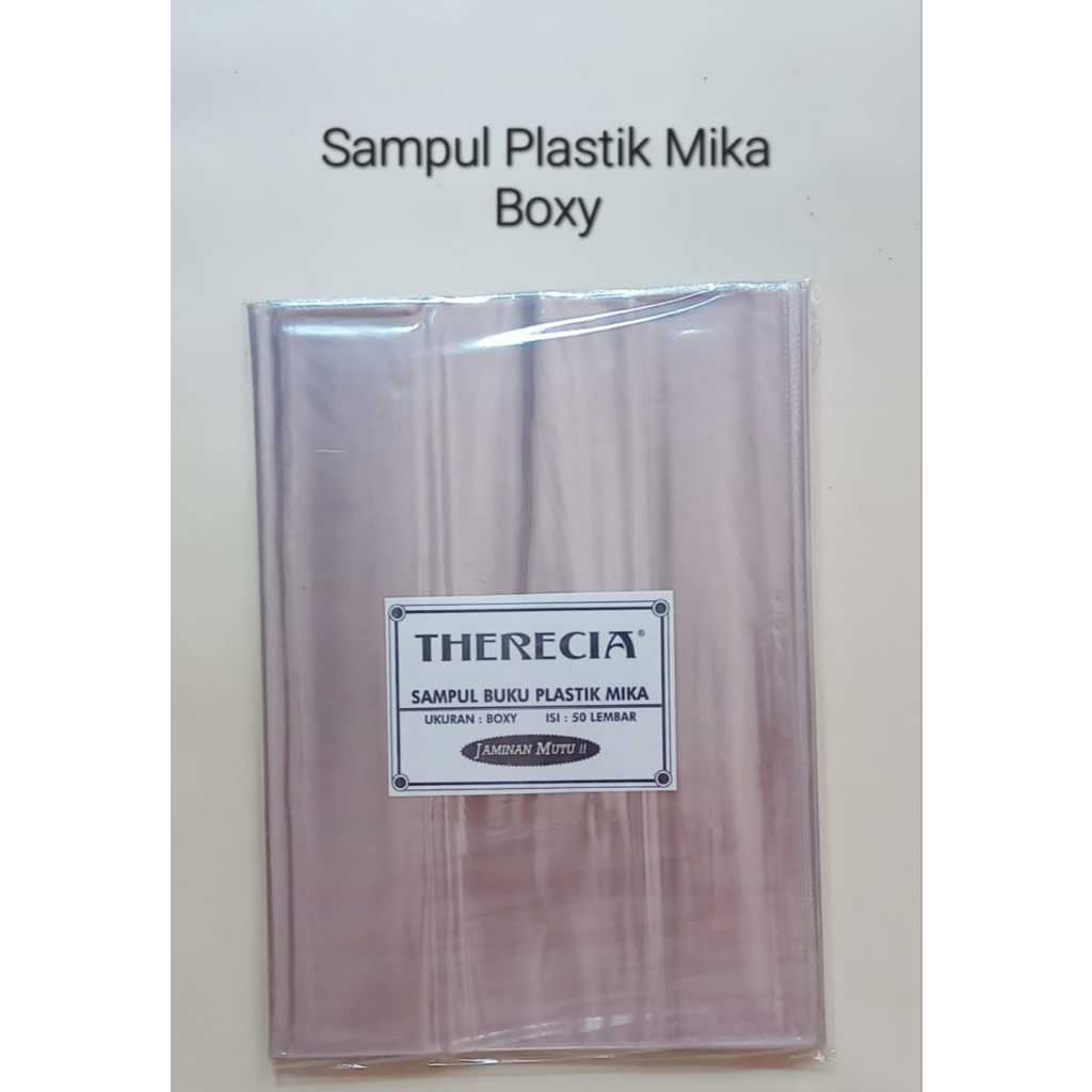 

Sampul Buku Plastik Mika uk.Boxy/Bigboss 1 pack isi 50lbr Merk Therecia