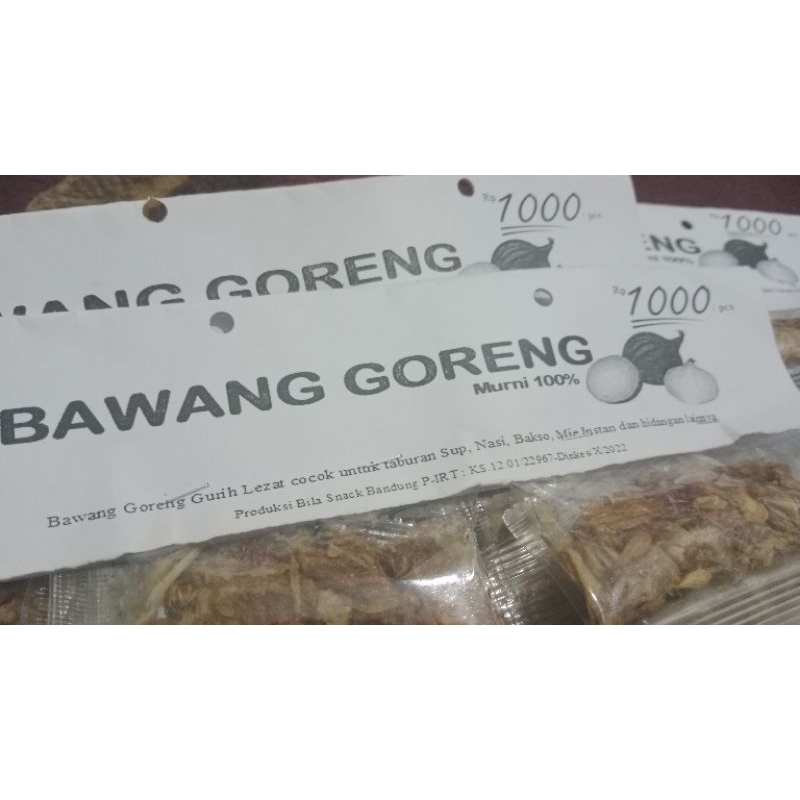 

Bawang Goreng Sumenep Murni Grade A++ tanpa campuran TERMURAH