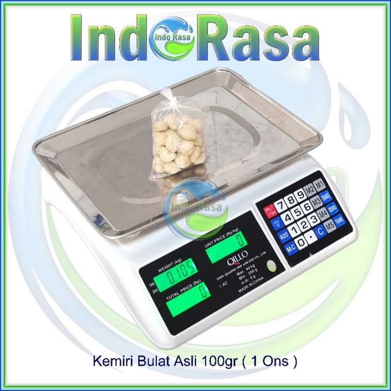 

Kemiri Bulat Asli 100gr 1 Ons