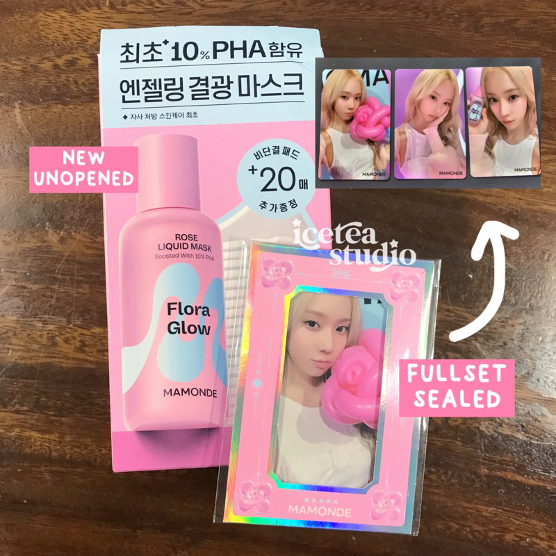 [ready stock] SEALED NE winter aespa mamonde round 3 versi r3 v3 photocard pc blonde selca flora glo
