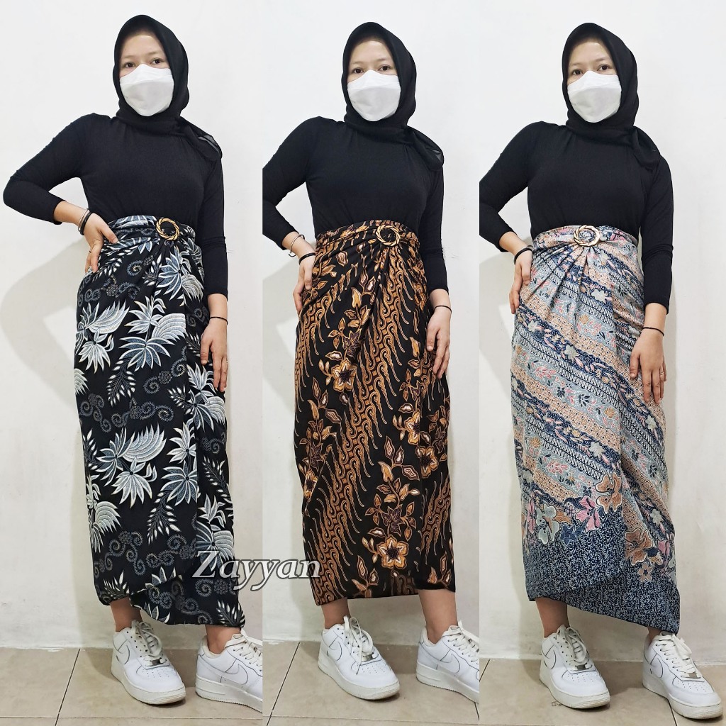 Rok Lilit Anak Muda Kekinian Bawahan Lilit Batik Kondangan Pakaian Wanita Dewasa