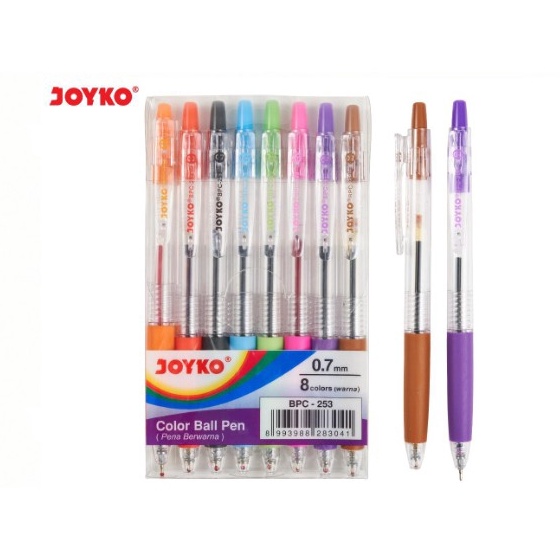 

Ready Stock JOYKO PULPEN BALL PEN PENA KLIK WARNA WARNI LUCU PASTEL BPC253 UNIK MURAH CETEK BOLPEN 7 MM