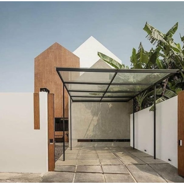 Kanopi solarflat cocok untuk rumah model scandinavian