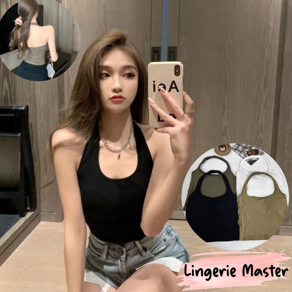 Get Bonus   LINGERIE MASTER   B7 Tank Top Wanita Korean Sexy Tanpa Kawat Tanktop Premium Import