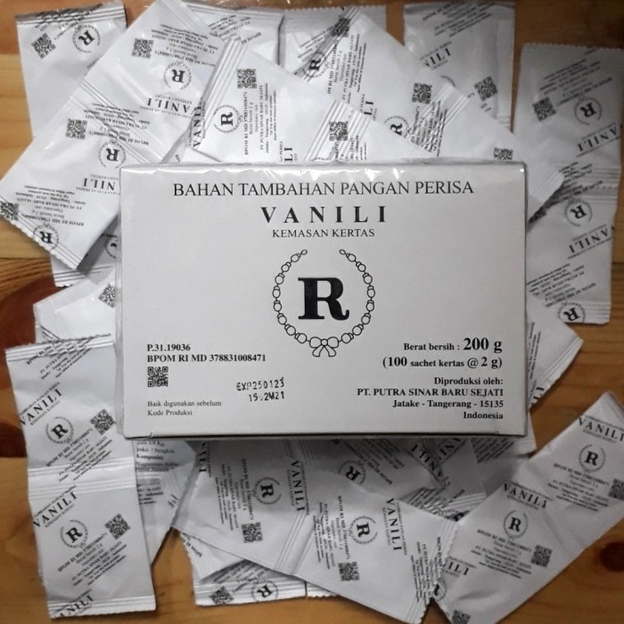 

Vanili R / Vanili Bubuk R / Vanili R Sachet 2 gr kemasan kertas