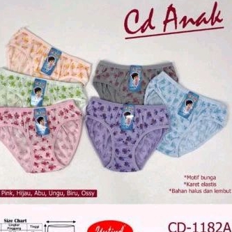 anekaunderwear CD anak perempuan yutind kids 3pc dan 6pc