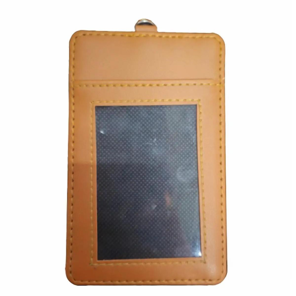 Card Case Semi Kulit + Lanyard / 1 Set Card Case With Lanyard / Card Case Kulit / Premium Lanyard Id