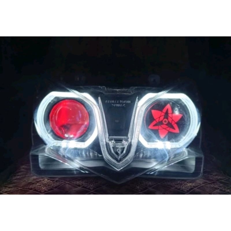 REFLEKTOR LAMPU DEPAN VARIO 125 TECHNO CUSTOM ALA BILED PLUS SHARINGAN MUTER Custom
