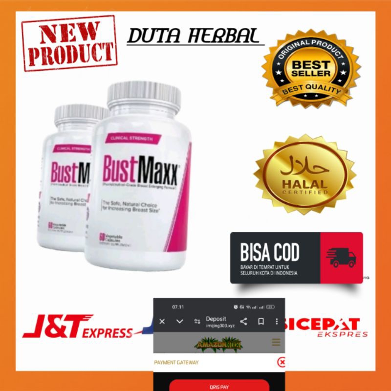 (COD) BustMaxx Asli Original Herbal Pembesar dan Pengencang Payudara