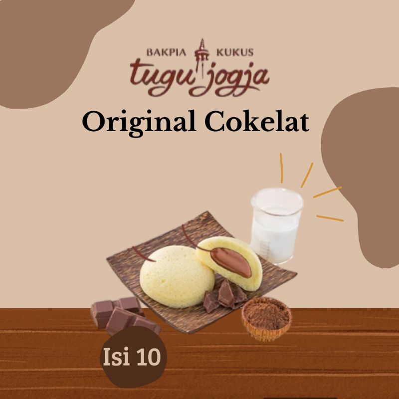 

Bakpia Kukus Tugu Jogja Rasa Original Cokelat Isi 10