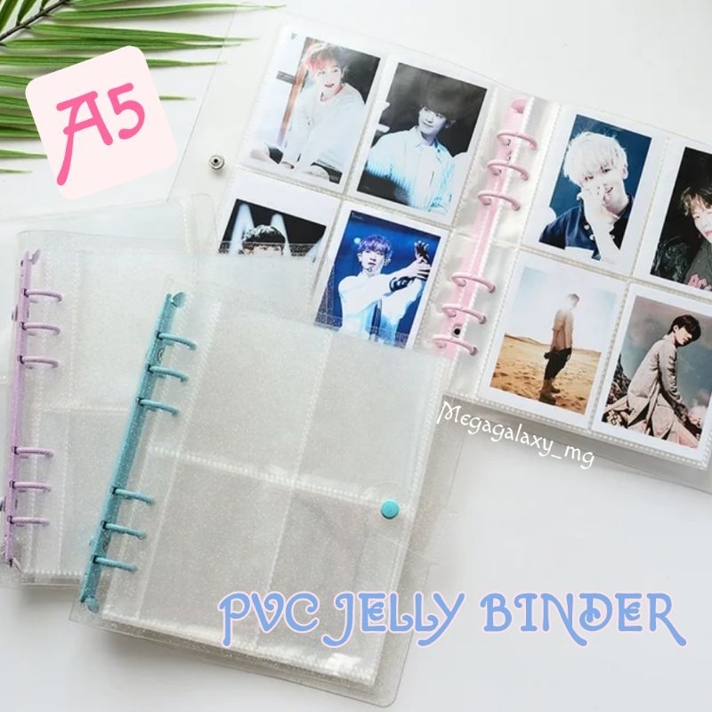 

A5 Binder PVC Jelly Cover Case 6 Ring Warna
