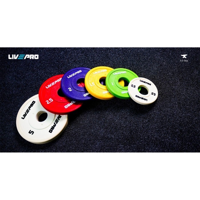 Plat Beban 0.5-2kg Change Plate Set Barbel Barbell Dumbell Livepro