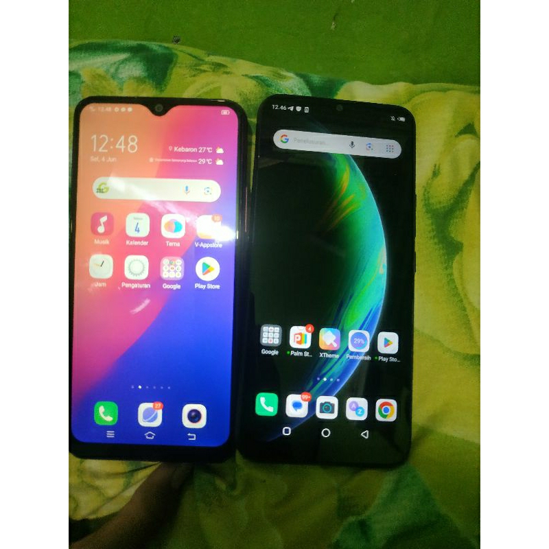 CUCI GUDANG Vivo Y12 dan Infinix Hot 10 Lite HP SECOND