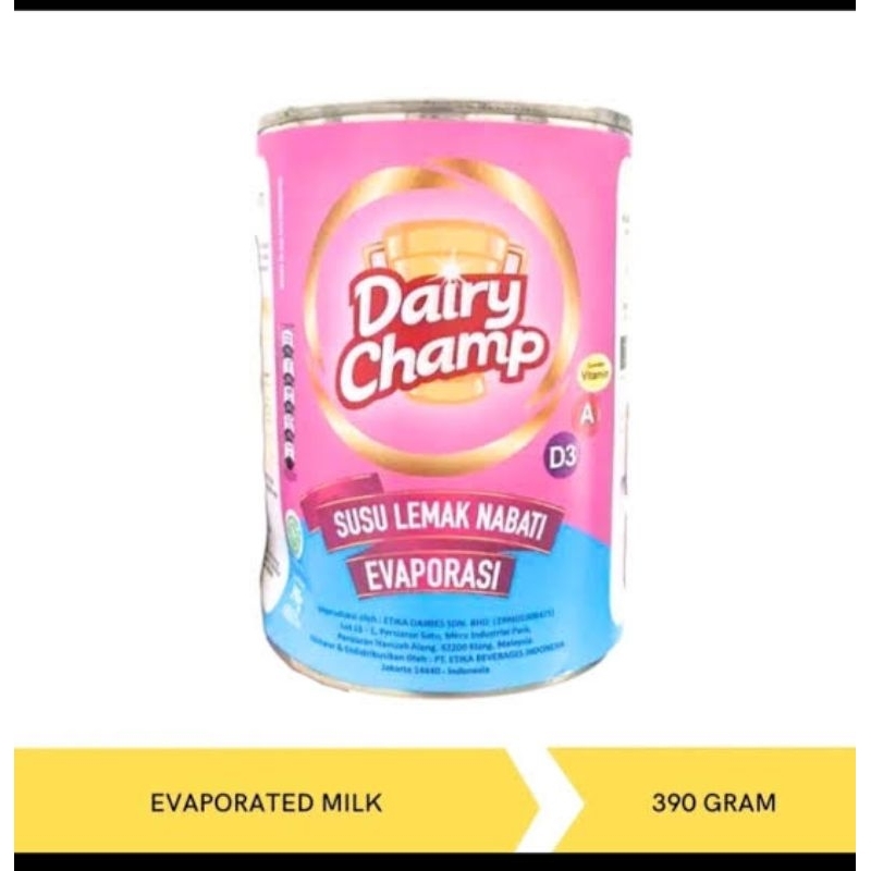 

Susu Evaporasi Dairychamp 390gr ready stok !!!!