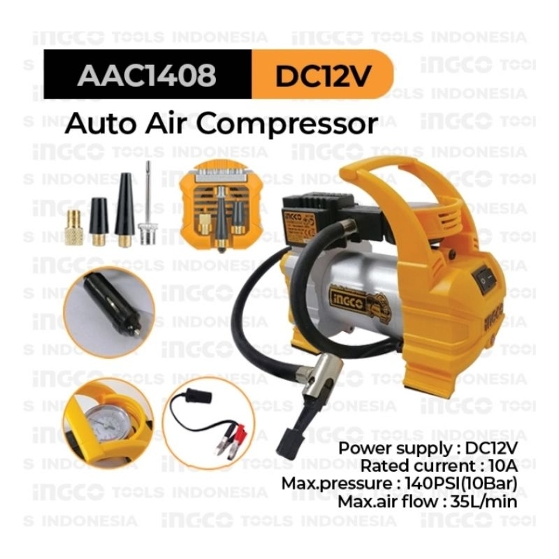 INGCO - Mini Compresor 12V AAC1408