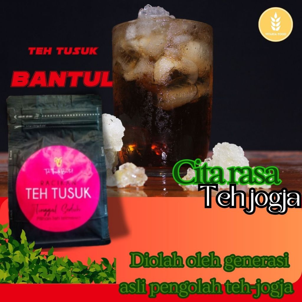 

(TEH TUSUK BANTUL) TEH PREMUM LOKA JOGJA 100%RASIK ASLI VITARIA FOOD-100GRAM