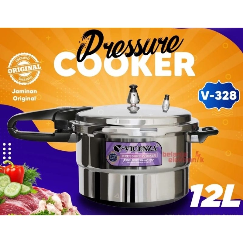 Vicenza Presto 12 liter pressure cooker