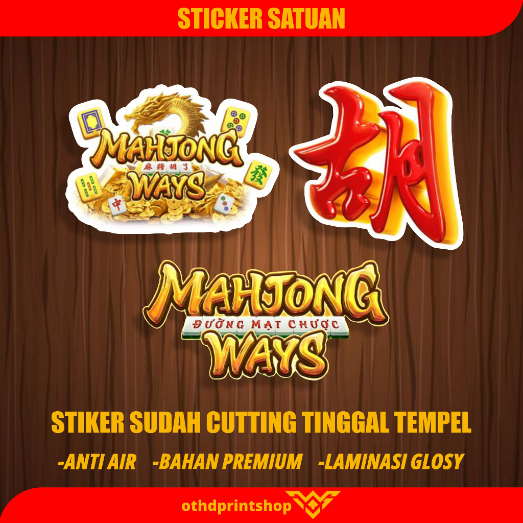 

Stiker Mahjong Ways Sudah cutting tinggal tempel auto gacor bahan vinil laminasi glosy suda anti air