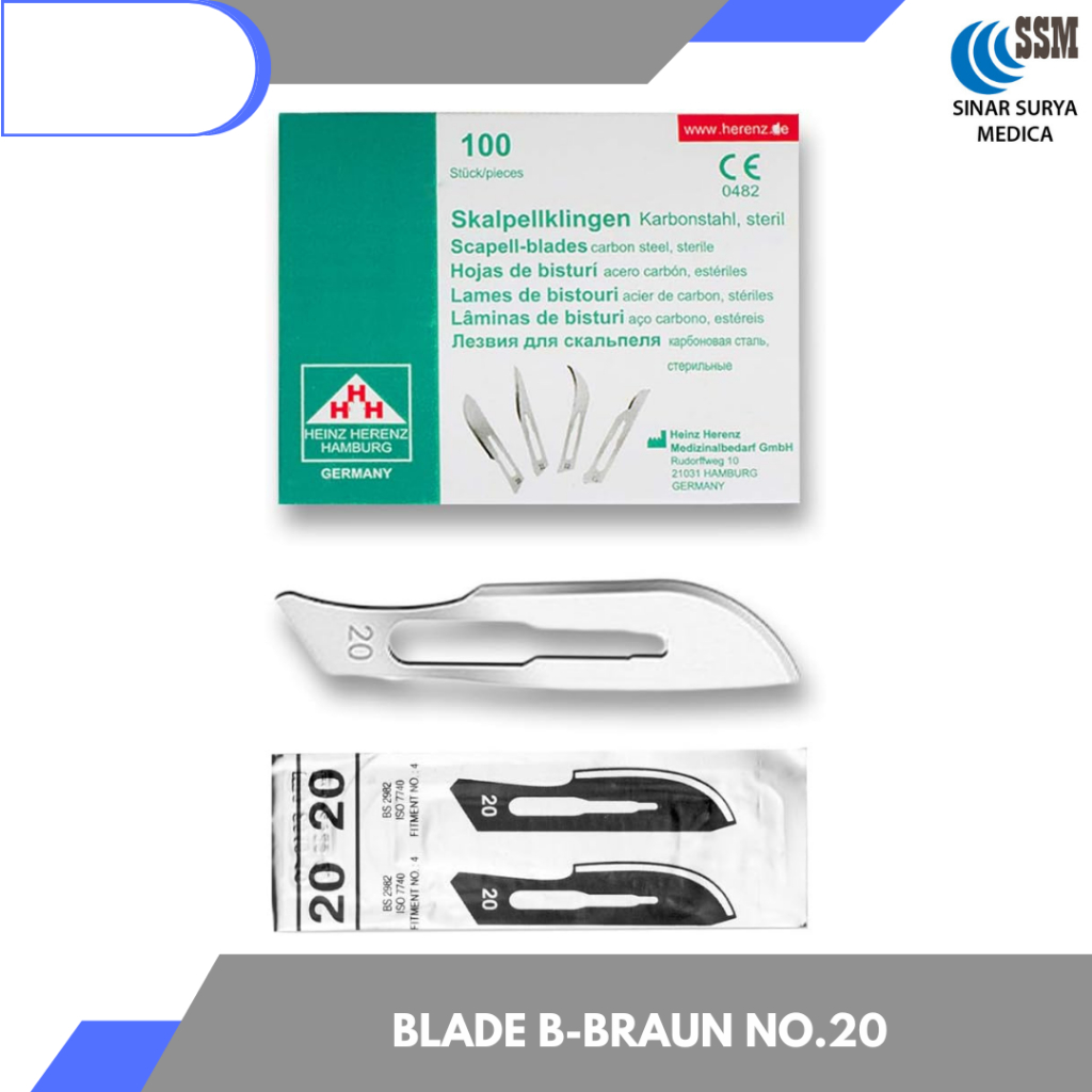 B Braun Aesculap Bisturi No 20 / Pisau Bedah B Braun