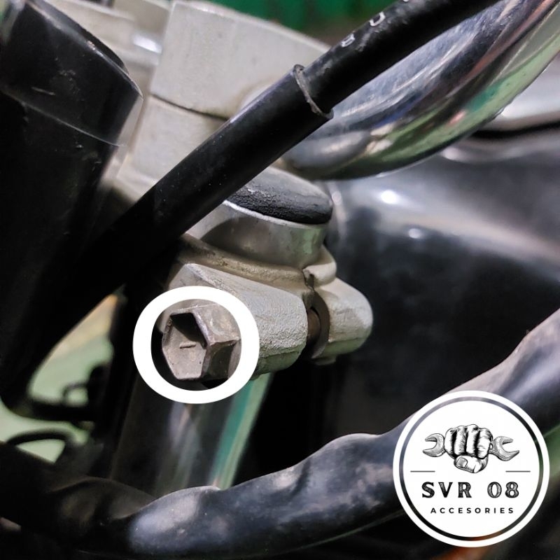 sepasang baut segitiga atas RX KING RXKING baut probolt stainless original thailand