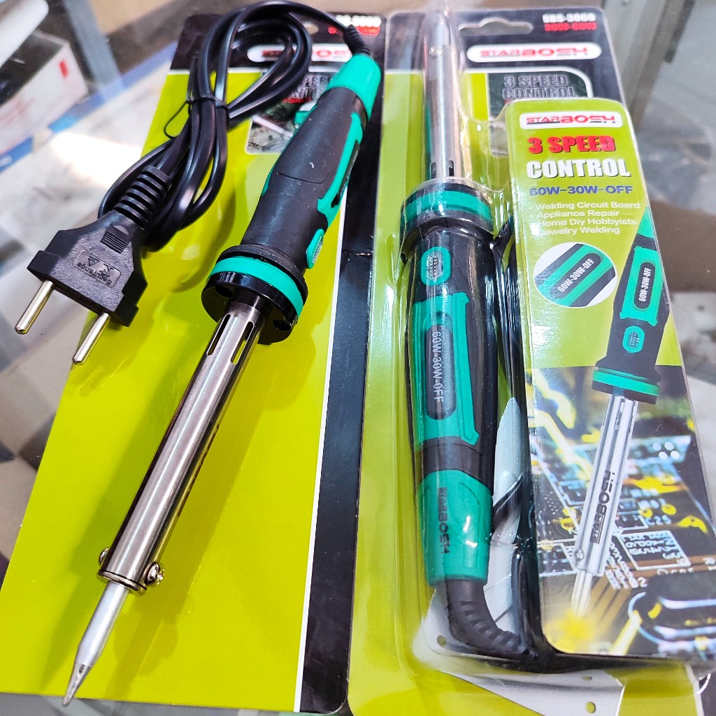 SOLDER LISTRIK STARBOSH SBS-3060 SOLDER TIMAH 30-60 WATT KUALITAS BAGUS