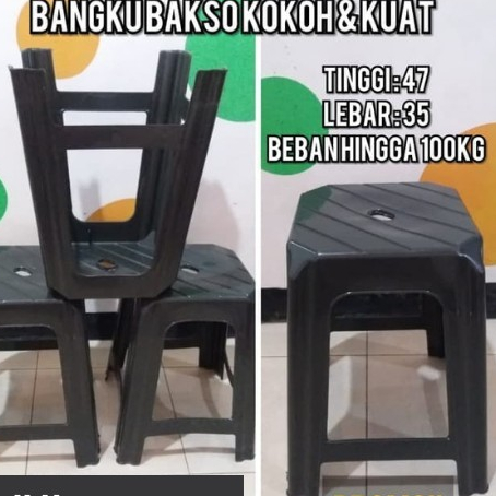 Kursi Plastik Murah Bakso Polaris / Kursi Bakso Plastik / Bangku Bakso Plastik / ARENA PRABOT