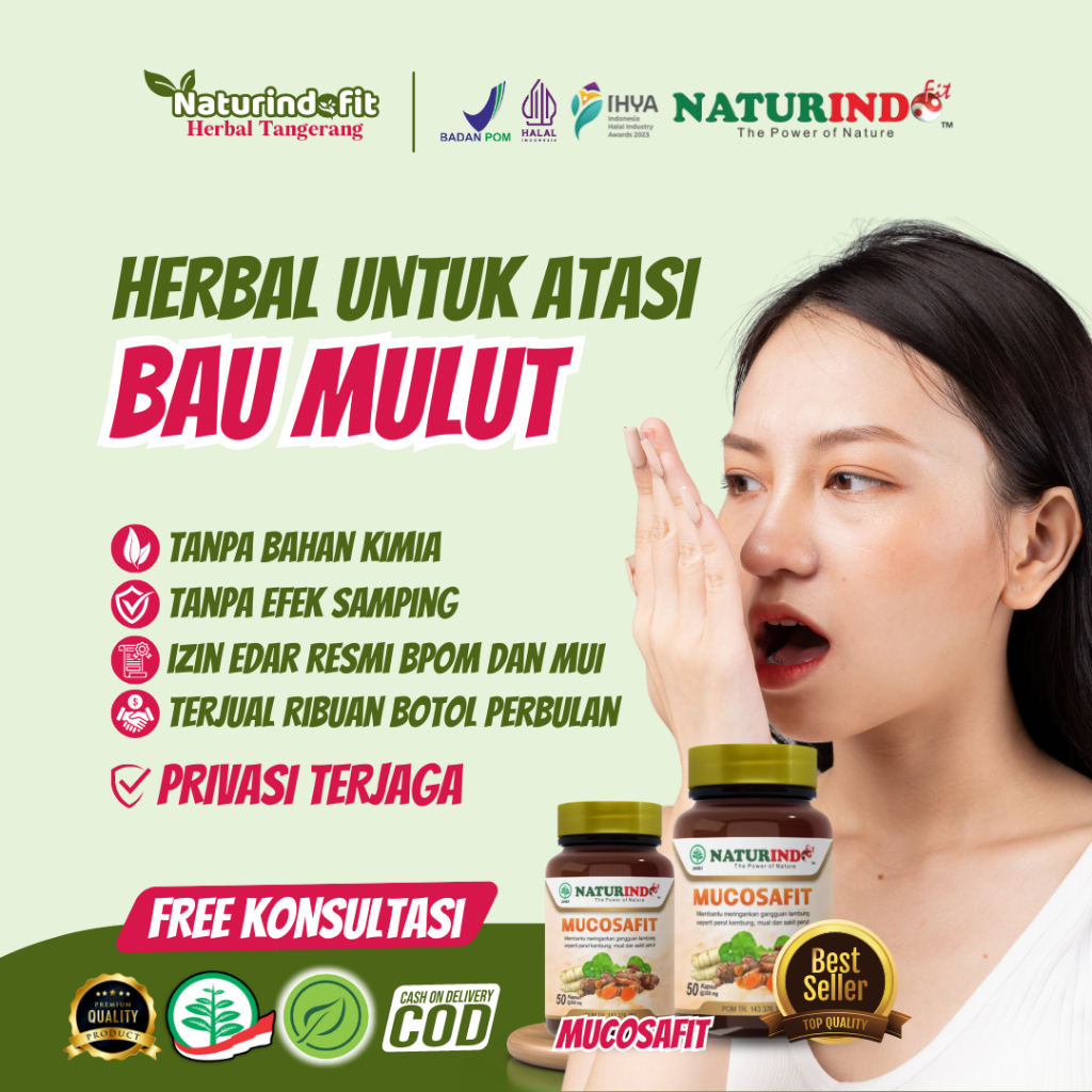 Jamu Obat Bau Mulut Penghilang Bau Mulut Obat Penghilang Bau Mulut Naturindo Mucosafit