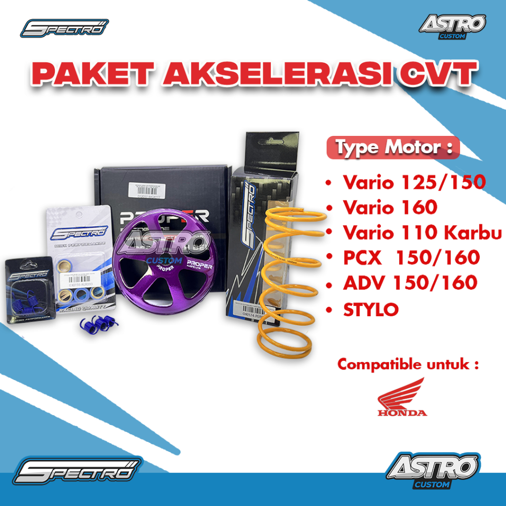 Upgrade CVT V2 Astro Vario 125 Vario 150 Vario 160 PCX ADV 150 160 STYLO 160 Mangkok Ganda Proper Ro