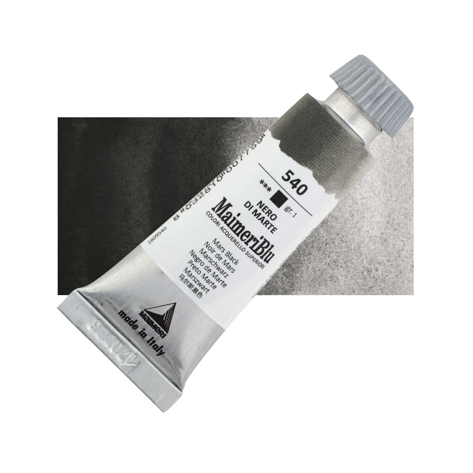 

Cat Air Lukis Maimeri Blu Watercolour 12ml MaimeriBlu Mars Black 540 M1609540 - PC