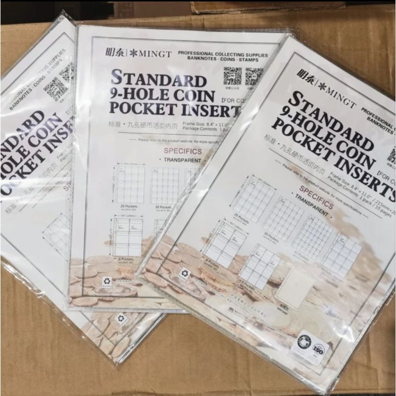 Refill koin bening mingt pccb 30 kantong transparan