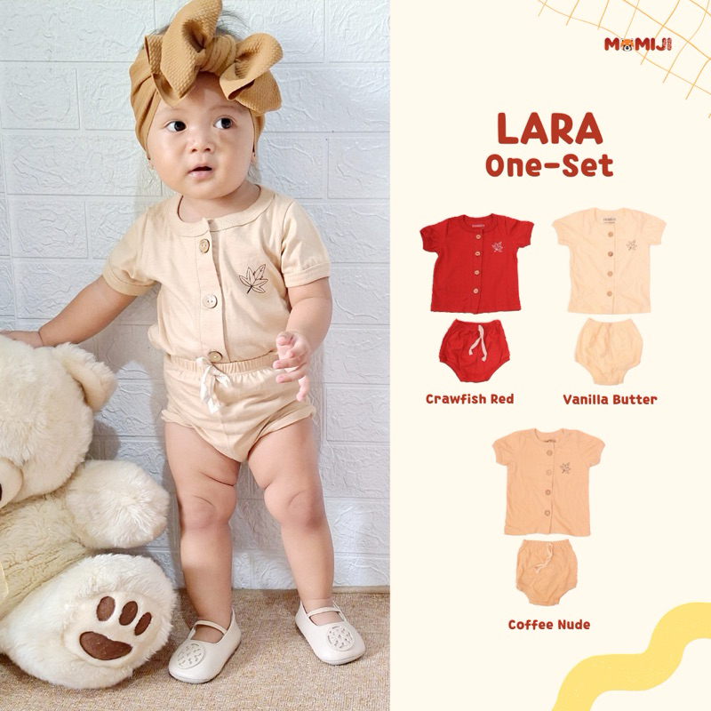 MOMIJI - LARA ONE SET - Pakaian Setelan Anak Perempuan / Laki Laki